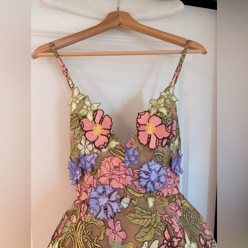 NEW BRONX AND BANCO Iris Floral Aria Pink Purple Multi Mini Dress - Picture 7 of 12
